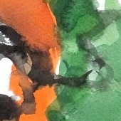 ohne titel, 2023, aquarell auf papier, 32x24 cm, copyright vg bildkunst + axel h�ptner